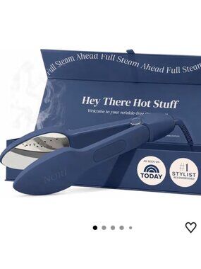 Nori Handheld Steam Iron Press and Steam No Ironing Board Navy New